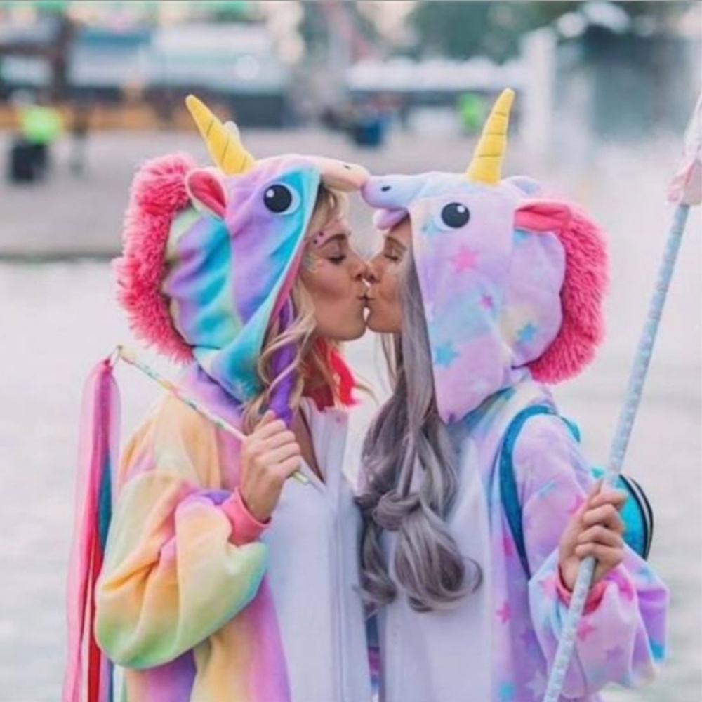 🦄💜Magical Starry Purple Unicorn Onesie🦄